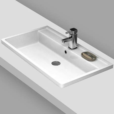 Nuie Tribute Square Inset Basin - 800 X 450mm 3 Nuie Tribute Square Inset Basin - 800 X 450mm