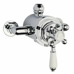 Nuie Victorian Exposed Valve Inc. Rigid Riser Kit, Diverter, 8" Shower Rose & Handset -Nuie Sales Store AM312ITY309 n d3 460