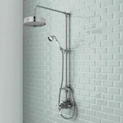 Nuie Traditional Luxury Rigid Riser Kit With Diverter & Dual Exposed Shower Valve 5 Nuie Traditional Luxury Rigid Riser Kit With Diverter & Dual Exposed Shower Valve -Nuie Sales Store AM318 ITY309 detail1 460