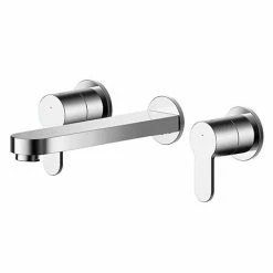 Nuie Arvan 3TH Wall Mounted Basin Mixer - ARV317