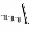 Nuie Arvan Deck Mounted 4TH Bath Shower Mixer - ARV334 -Nuie Sales Store ARV334 P
