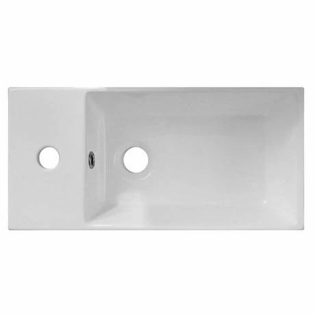 Nuie Compact Rectangular Counter Top Ceramic Basin - BAS002 4 Nuie Compact Rectangular Counter Top Ceramic Basin - BAS002 - Image 2