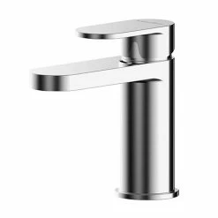 Nuie Binsey Mini Mono Basin Mixer With Push Button Waste - BIN315