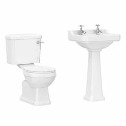 Nuie Carlton 4-Piece Traditional 2TH Bathroom Suite - 560mm Basin 7 Nuie Carlton 4-Piece Traditional 2TH Bathroom Suite - 560mm Basin -Nuie Sales Store CAR04 n d5 460