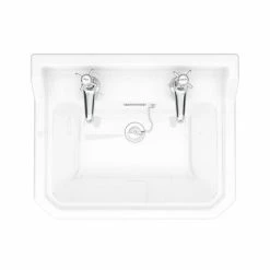 Nuie Carlton 1 Tap Hole Traditional Basin + Pedestal (Various Size Options) -Nuie Sales Store CARL1THBAS D3 460