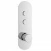 Nuie Round Push Button Shower Valve - Two Outlet - CPB8311