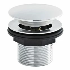 Nuie Chrome Push Button Bath Waste Without Overflow - E324
