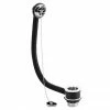 Nuie Chrome Bath Combined Waste & Overflow With Plug & Ball Chain - E345 -Nuie Sales Store E345 p