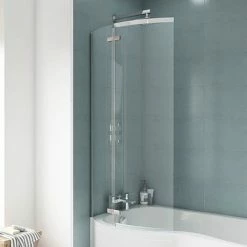 Nuie Ella 1400 Curved P-Bath Screen - ERCS0