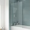 Nuie Ella 1400 Hinged Square Bath Screen - ERSSQ -Nuie Sales Store ERSSQ PN