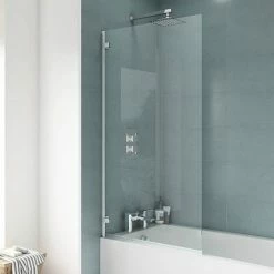 Nuie Ella 1400 Hinged Square Bath Screen - ERSSQ