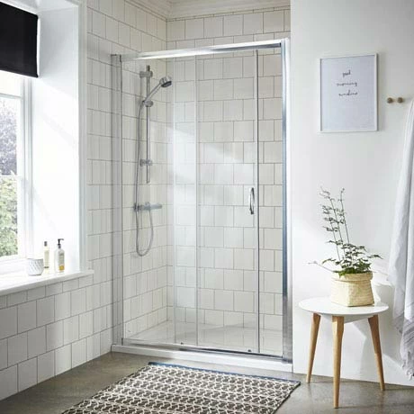 Nuie Ella Sliding Shower Door - Various Size Options Nuie Ella Sliding Shower Door - Various Size Options -Nuie Sales Store Ella Sliding Shower Door n p