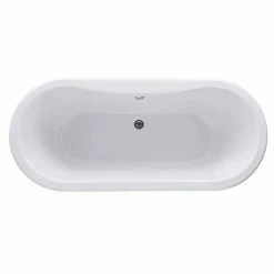 Nuie Grosvenor 1700 X 745mm Double Ended Roll Top Bath Inc. Chrome Legs -Nuie Sales Store Grosvenor 1700mm Double Ended Free Standing Bath with Chrome Leg Set d1 460