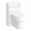 Nuie Harmony Gloss White BTW WC Unit With Cistern + Soft Close Seat W500 X D200mm -Nuie Sales Store HARBTWSC n p