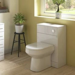 Nuie Harmony Gloss White BTW WC Unit With Cistern + Soft Close Seat W500 X D200mm -Nuie Sales Store HARBTWSC nd2 460