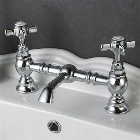 Nuie Luxury Beaumont Bridge Basin Mixer - Chrome - I315X 4 Nuie Luxury Beaumont Bridge Basin Mixer - Chrome - I315X - Image 2
