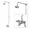 Nuie Traditional 3/4" Cranked Bath/Shower Mixer With Rigid Riser Kit - Chrome Plated -Nuie Sales Store IJ329 AK305 p