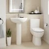 Nuie Ivo 4-Piece Comfort Height Modern Bathroom Suite