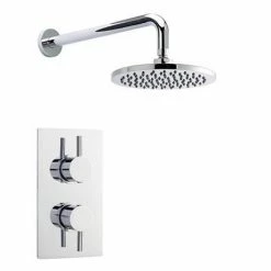 Nuie - Series F II Twin Concealed Thermostatic Shower Valve With Round Shower Head