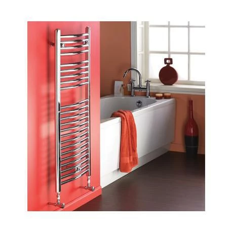 Nuie Chrome Curved Ladder Heated Towel Rail 500 X 1100mm - MTY067 4 Nuie Chrome Curved Ladder Heated Towel Rail 500 X 1100mm - MTY067 - Image 2