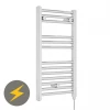 Nuie H720mm X W400mm Chrome Electric Only Ladder Rail - MTY150