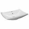 Nuie - 605 X 445mm Rectangular Ceramic Counter Top Basin - 1 Tap Hole - NBV116 1 Nuie - 605 X 445mm Rectangular Ceramic Counter Top Basin - 1 Tap Hole - NBV116 -Nuie Sales Store NBV116 P