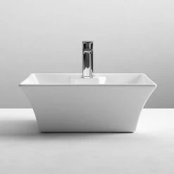 Nuie Rectangular 480 X 380mm Ceramic Flared Counter Top Basin - NBV005