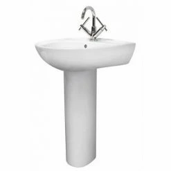 Nuie - Perth 550 Basin 1TH With Pedestal - NCS102-NCS103
