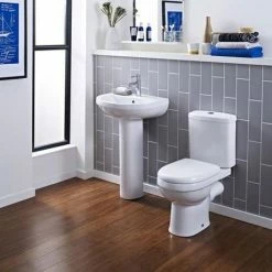 Nuie Ivo Ceramic Close Coupled Toilet With Soft Close Seat -Nuie Sales Store NCS250 D1 460