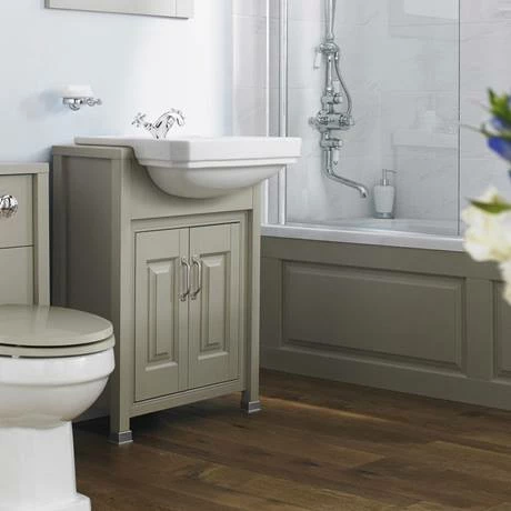 Nuie Carlton 560 X 450mm 1TH Semi Recessed Basin - NCS808A 4 Nuie Carlton 560 X 450mm 1TH Semi Recessed Basin - NCS808A - Image 2