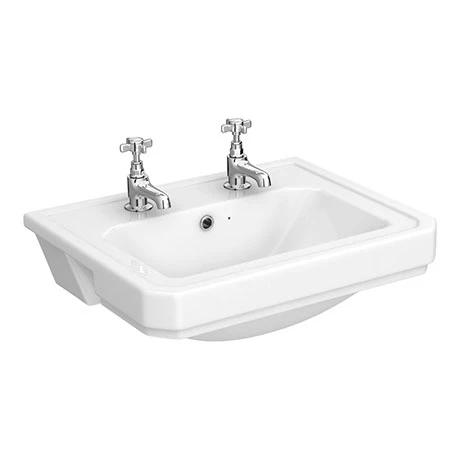 Nuie Carlton 560 X 450 2TH Semi Recessed Basin - NCS808 3 Nuie Carlton 560 X 450 2TH Semi Recessed Basin - NCS808