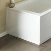 Nuie Gloss White MDF Bath End Panel