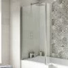 Nuie 1400 Quattro Fixed Bath Screen - NSBS2
