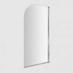 Nuie Round Hinged Bath Screen - 6mm Glass - NSS7