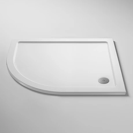 Nuie Pearlstone LH Offset Quadrant Shower Tray 3 Nuie Pearlstone LH Offset Quadrant Shower Tray