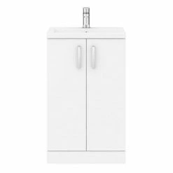 Nuie Pallas 500 Modern Gloss White Floor Standing Vanity Unit -Nuie Sales Store PAL006E d4 460