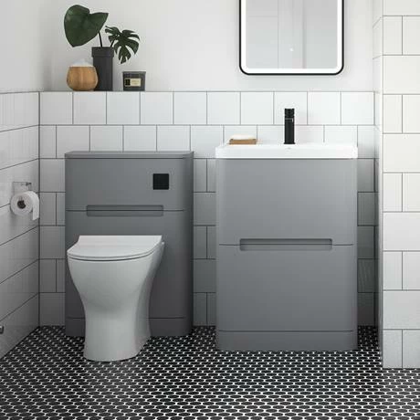 Nuie Elbe Satin Grey 550mm WC Unit - PAR241 5 Nuie Elbe Satin Grey 550mm WC Unit - PAR241 - Image 3