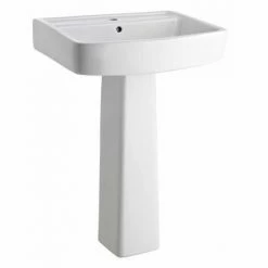 Nuie Bliss 4 Piece Bathroom Suite - CC Toilet & 1TH Basin With Pedestal - 2 X Basin Size And Seat Options 9 Nuie Bliss 4 Piece Bathroom Suite - CC Toilet & 1TH Basin With Pedestal - 2 X Basin Size And Seat Options -Nuie Sales Store PREM 600 BAS very large3 375