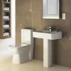 Nuie - Ambrose 4 Piece Bathroom Suite - CC Toilet & 1TH Basin W Pedestal - 2 X Basin Size Options 2 Nuie - Ambrose 4 Piece Bathroom Suite - CC Toilet & 1TH Basin W Pedestal - 2 X Basin Size Options -Nuie Sales Store PREM AMBR 4PC P