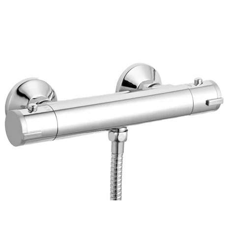 Nuie ABS Round Thermostatic Bar Valve - Bottom Outlet - Chrome - VBS001 3 Nuie ABS Round Thermostatic Bar Valve - Bottom Outlet - Chrome - VBS001