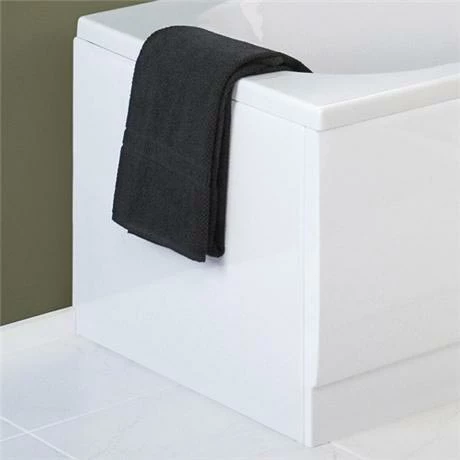 Nuie White Acrylic End Bath Panel - 3 Size Options 3 Nuie White Acrylic End Bath Panel - 3 Size Options
