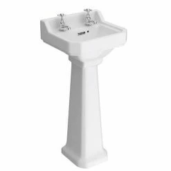 Nuie Carlton 4-Piece Traditional 2TH Bathroom Suite - 500mm Basin -Nuie Sales Store Premier Carlton 4 Piece Traditional 2TH Bathroom Suite 500mm Basin d2 460