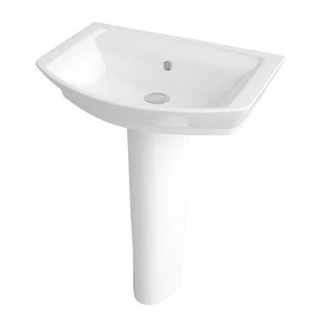 Nuie Clara Basin & Full Pedestal - 1 Tap Hole 3 Nuie Clara Basin & Full Pedestal - 1 Tap Hole