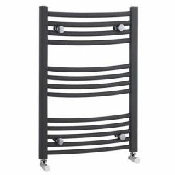 Nuie - Curved Ladder Towel Rail 700 X 500mm - Anthracite - MTY102