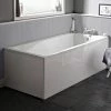 Nuie Linton Square Single Ended Bath (inc. Front + End Panel) -Nuie Sales Store Premier Linton Square Single Ended Bath inc Panels n p
