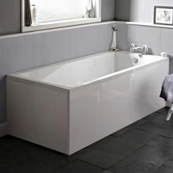 Nuie Linton Square Single Ended Bath (inc. Front + End Panel)