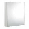Nuie Minimalist 2-Door Bathroom Mirror Cabinet (Width 617mm) VTY052 -Nuie Sales Store Premier Minimalist 2 Door Bathroom Mirror Cabinet Width 617mm VTY052 p