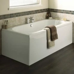 Nuie Otley Round Double Ended Bath (inc. Front + End Panel)