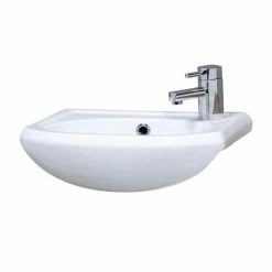 Nuie - Sienna 420mm Semi-recessed Ceramic Basin - NBS004