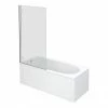 Nuie Square Hinged Barmby Shower Bath -Nuie Sales Store Premier Square Hinged Barmby Shower Bath n p